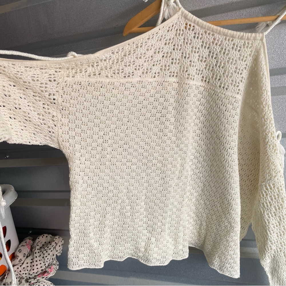 See by Chloe crochet top in cloud dancer - Picture 4 of 9